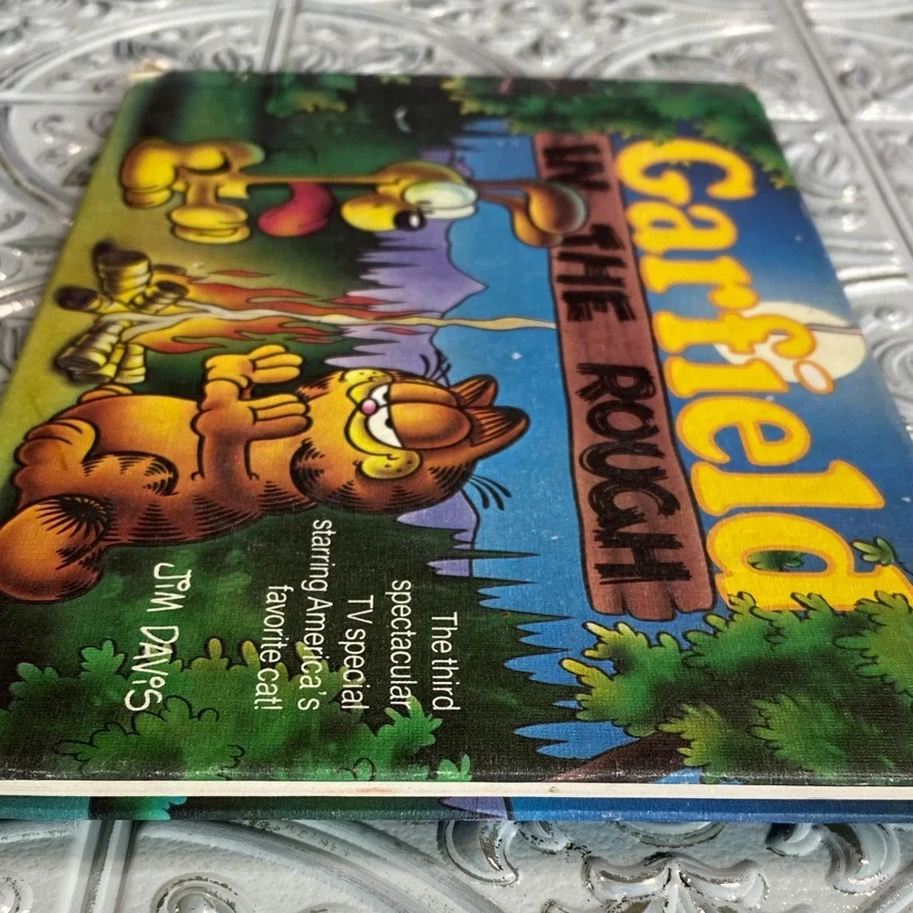 Vintage Garfield in the Rough Hardcover Book 1984 Weekly Reader Jim Davis Comic